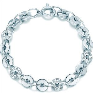 Tiffany 1837 Sterling Silver 7” Circle Bracelet